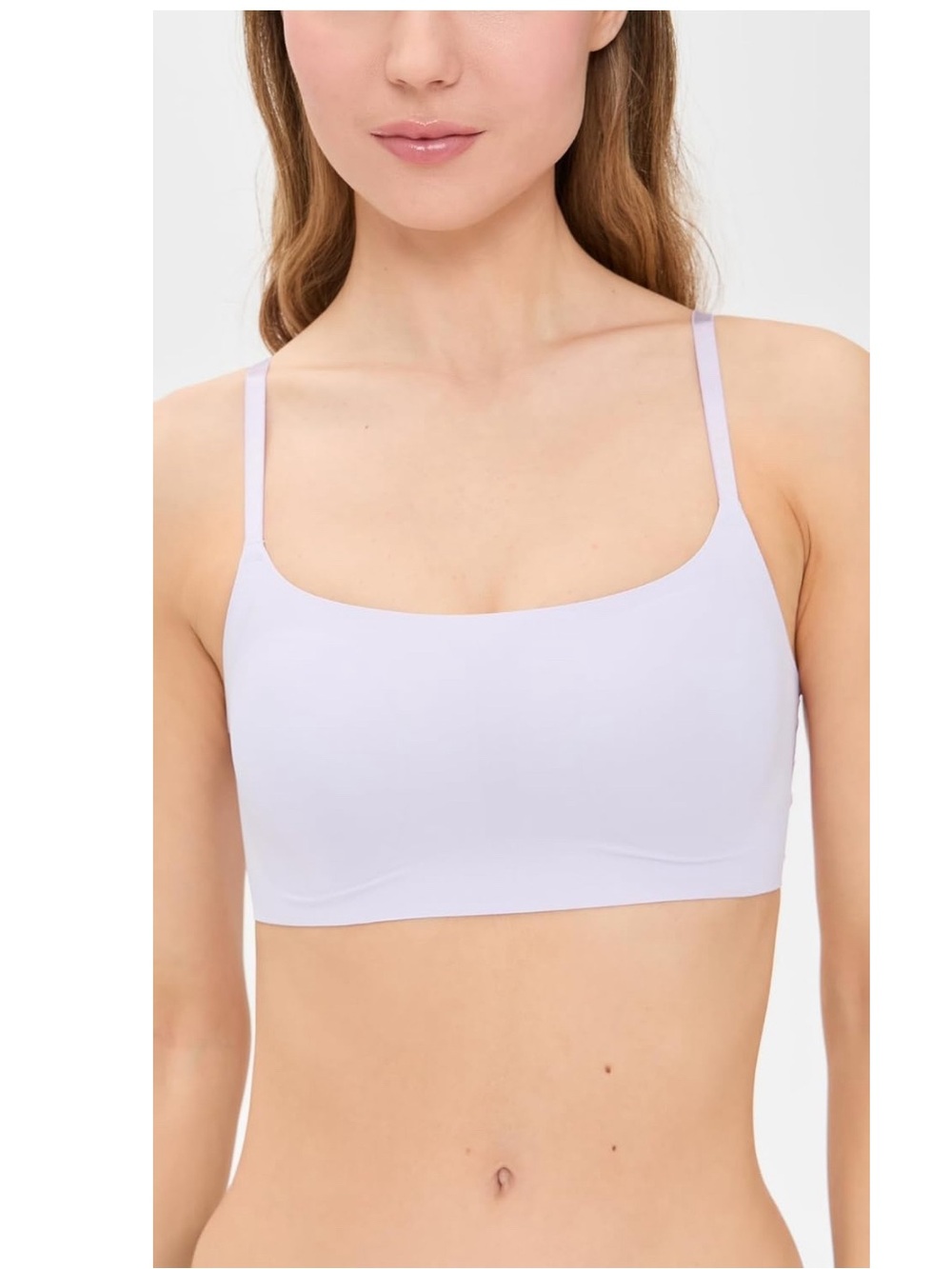 Calvin Klein Women’s Invisibles Lightly Lined Wireless Bra Lilac Quartz Size S